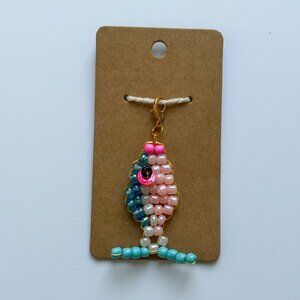 Fish Beaded Charm Keychain